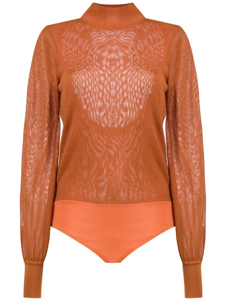 Nk Knitted Bodysuit - Orange