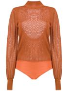 Nk Knitted Bodysuit - Orange
