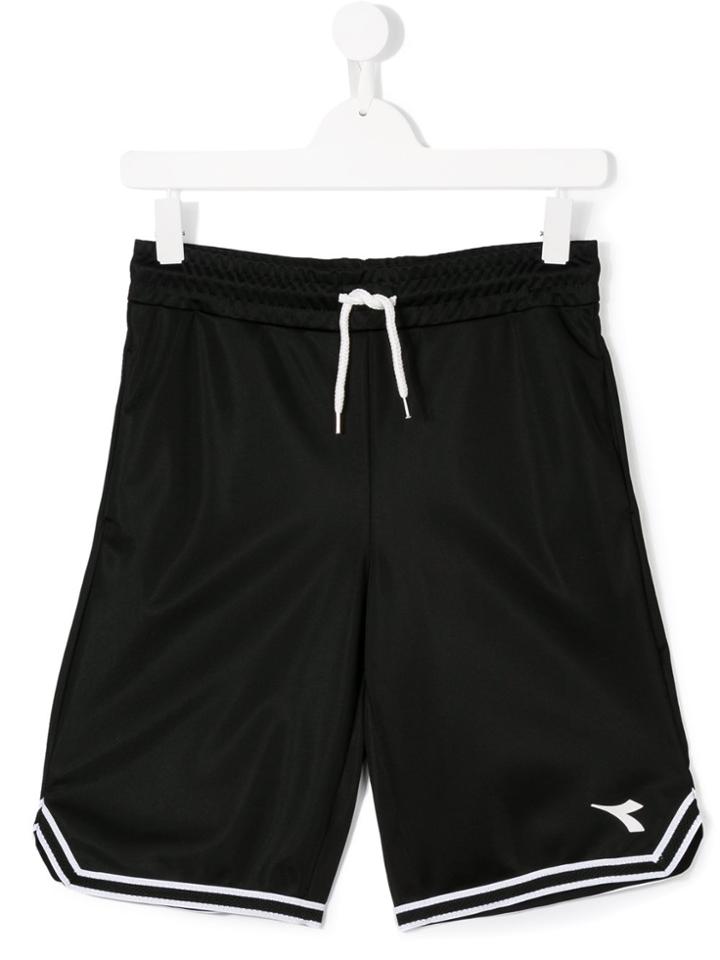 Diadora Junior Logo Basketball Shorts - Black