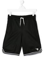 Diadora Junior Logo Basketball Shorts - Black