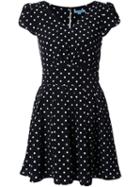 Guild Prime Polka Dot Mini Dress, Women's, Size: 36, Black, Polyester