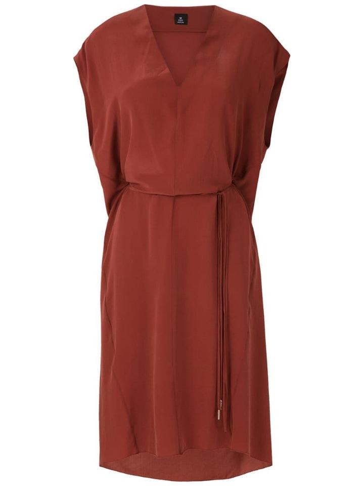 Osklen Vestido Decote V Silk - Pink