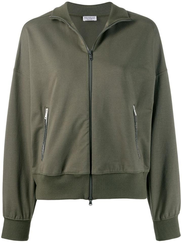 Brunello Cucinelli Lightweight Jersey Jacket - Green