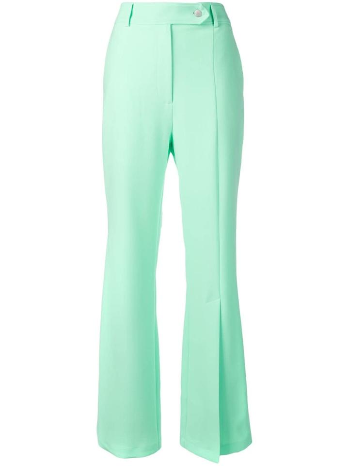 A.w.a.k.e. Mode Flared Trousers - Green