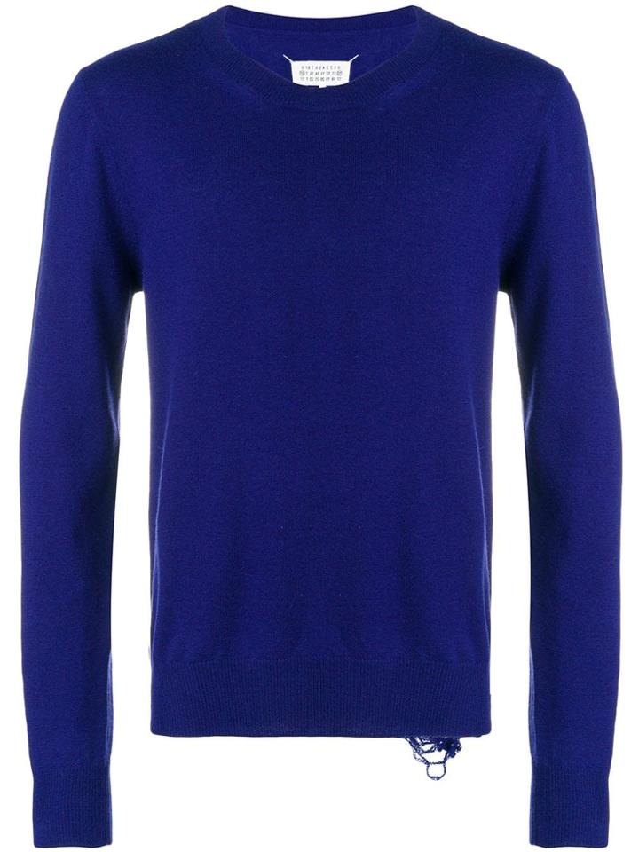 Maison Margiela Crew Neck Sweater - Purple