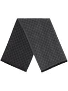 Gucci Gg Jacquard Pattern Knit Scarf - Grey