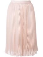 Blugirl - Pleated Skirt - Women - Polyester - 40, Pink/purple, Polyester