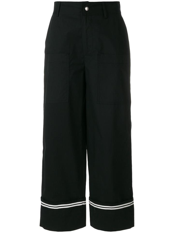 Philosophy Di Lorenzo Serafini Cropped Straight Trousers - Black