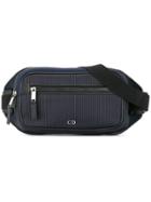 Christian Dior Vintage Stripe Waist Bumbag - Blue