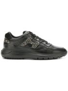 Hogan Glitter Embellished Sneakers - Black
