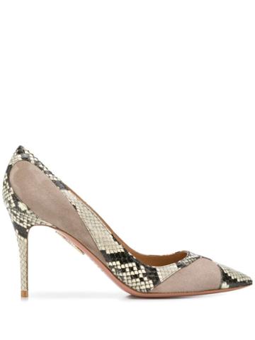 Aquazzura Satine 10 Pumps - Neutrals