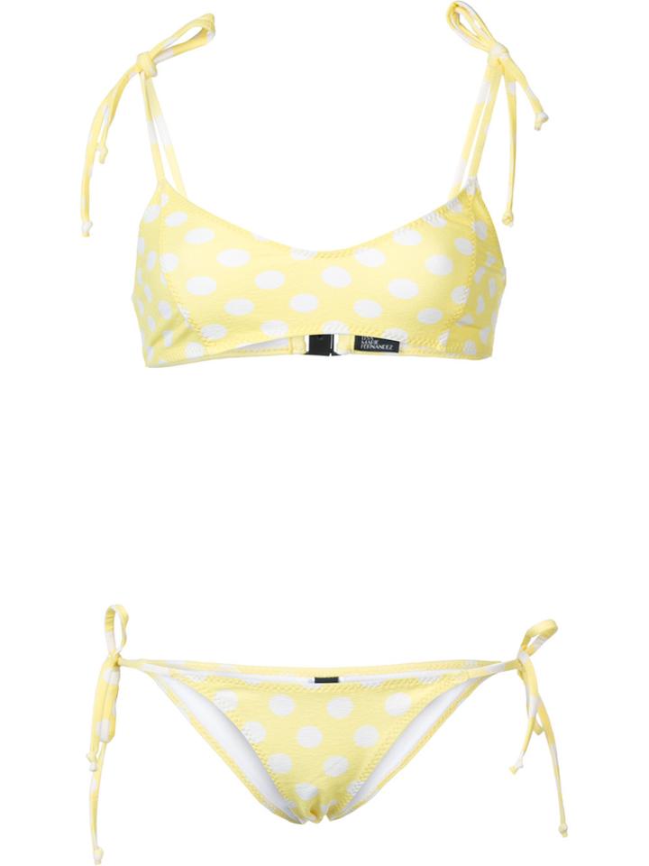 Lisa Marie Fernandez Polka Dot Bikini - Yellow & Orange