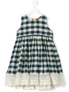 Pero Kids Check Pleated Dress, Girl's, Size: 11 Yrs, Blue