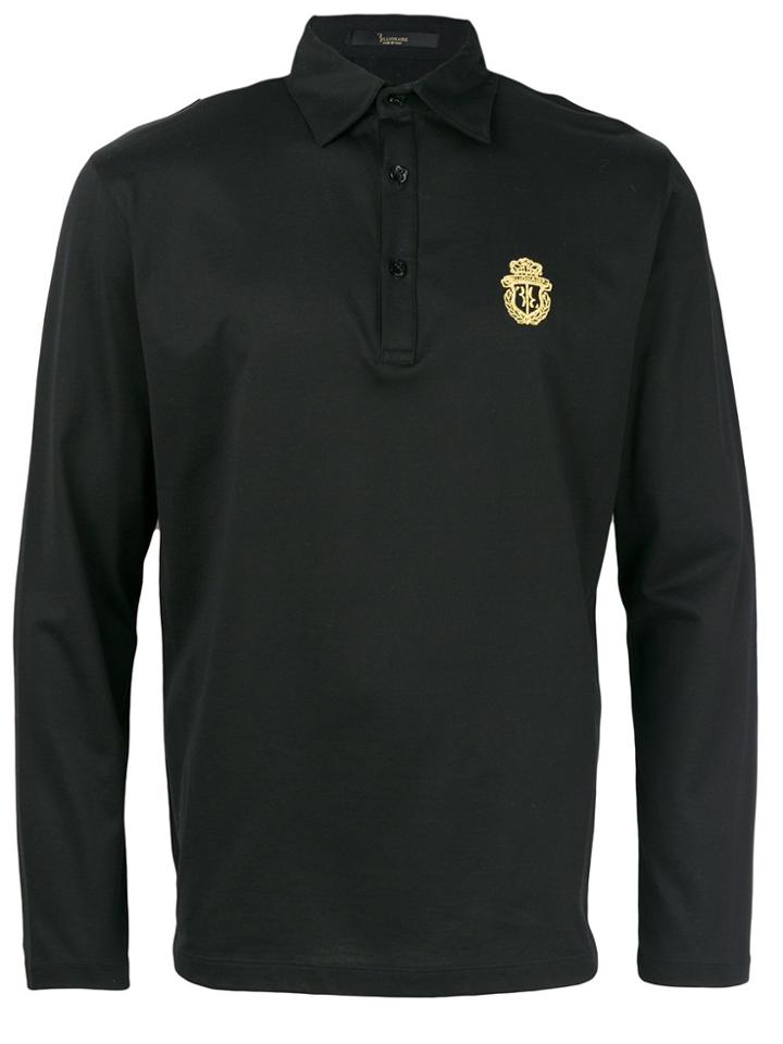 Billionaire Longsleeved Polo Shirt - Black