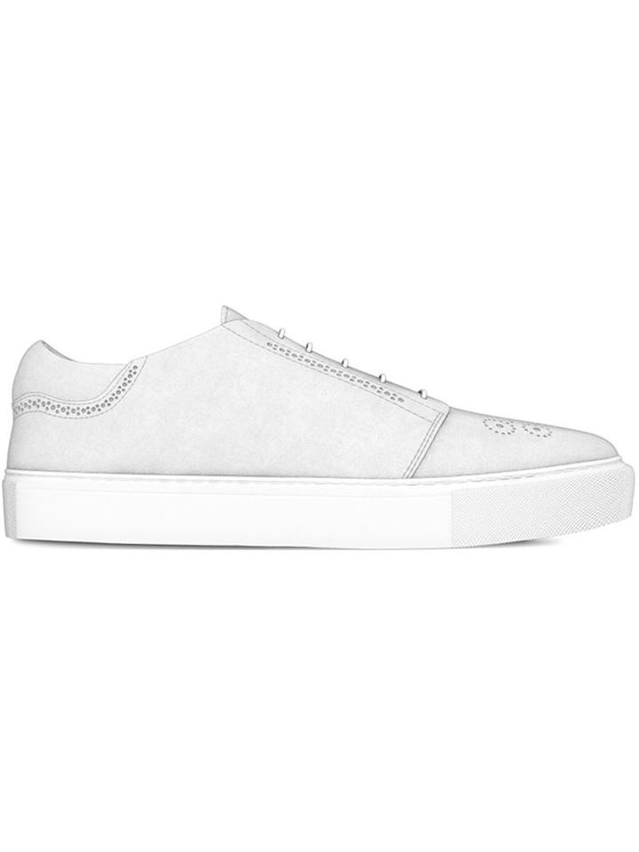 Myswear Kingsland Sneakers, Men's, Size: 44, White, Nappa Leather/rubber