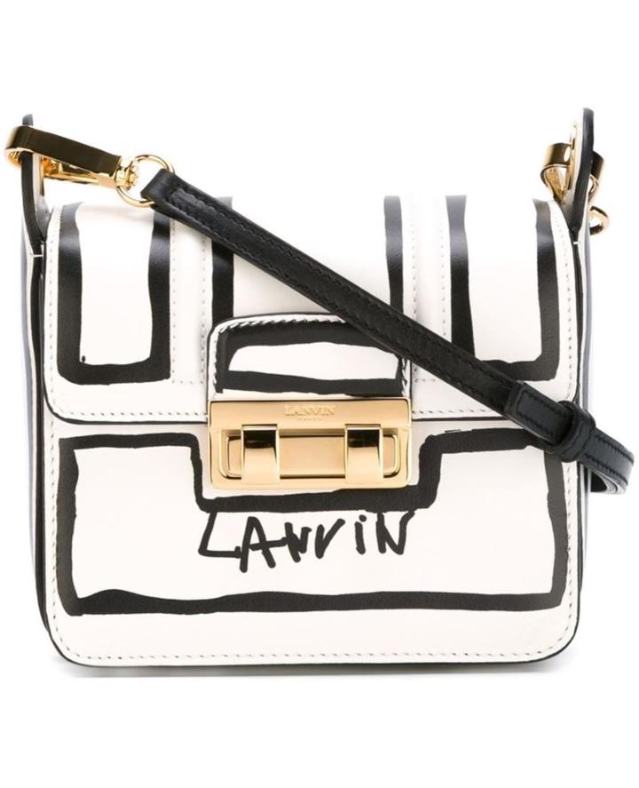 Lanvin Lanvin Jijicrossbodybag Black And White Leather