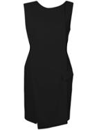 Antonio Berardi Wrap Front Mini Dress - Black