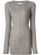 Iro Longline Fitted Top - Grey