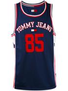 Tommy Jeans - Mesh Basketball Tank - Men - Polyester - L, Blue, Polyester