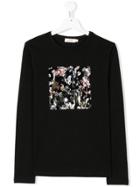 Andorine Teen Embellished Long Sleeve T-shirt - Black