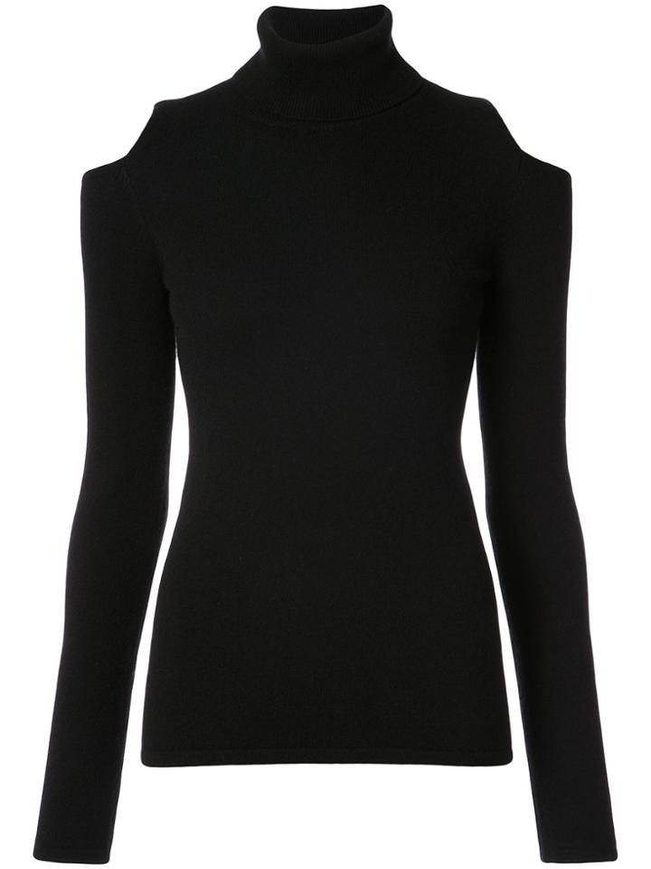 Sofia Cashmere Cut-out Cashmere Jumper - Black