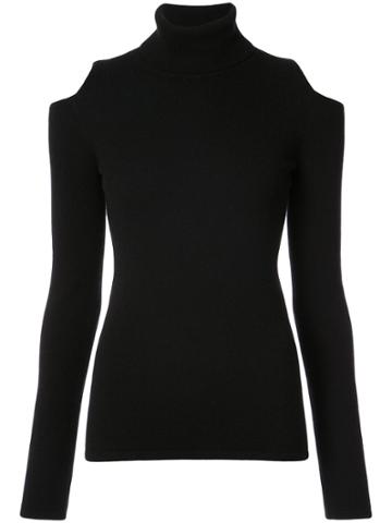 Sofia Cashmere Cut-out Cashmere Jumper - Black