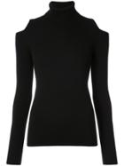 Sofia Cashmere Cut-out Cashmere Jumper - Black