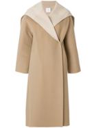 Agnona Cape Collar Coat - Nude & Neutrals