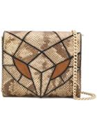 Just Cavalli Panelled Snake Mini Bag - Metallic