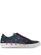 Philipp Plein Original Lo-top Denim Sneakers - Blue