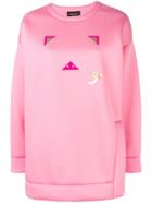 Emporio Armani Pig Logo Print Jumper - Pink