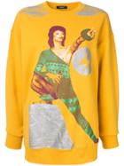 Undercover Bowie Print Sweatshirt - Yellow