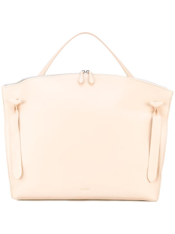 Jil Sander - Hill Large Shoulder Bag - Women - Calf Leather - One Size, Nude/neutrals, Calf Leather