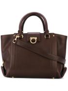 Salvatore Ferragamo - Classic Top Handles Tote - Women - Calf Leather - One Size, Brown, Calf Leather
