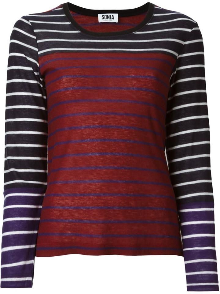Sonia Rykiel Striped Long Sleeve T-shirt