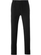 Ermanno Scervino Slim-fit Tailored Trousers, Men's, Size: 52, Black, Wool/cupro
