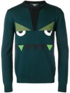 Fendi Crew Neck Sweater - Green
