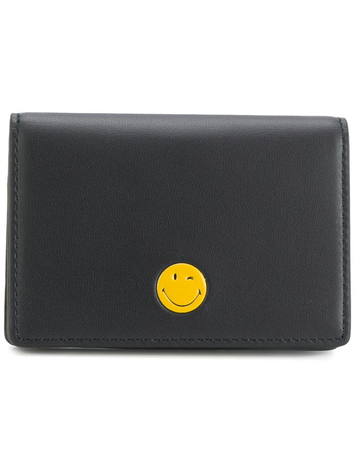 Anya Hindmarch Smiley Card Case - Blue
