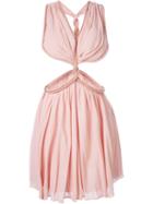 Jay Ahr Rope Trim Cut-out Dress