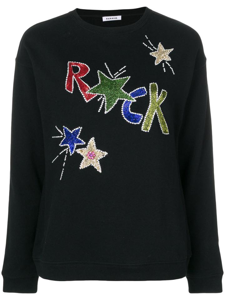 P.a.r.o.s.h. Rock Embellished Jumper - Black