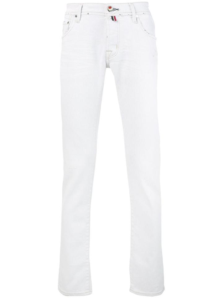 Jacob Cohen Handkerchief Straight-leg Jeans - White