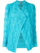 M Missoni Wave Knit Cardigan, Women's, Size: 40, Blue, Viscose/virgin Wool