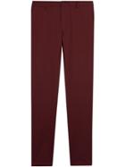 Burberry Slim Fit Cotton Chinos - Red