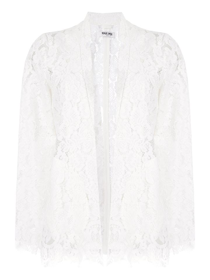 Max & Moi Lace Jacket - White
