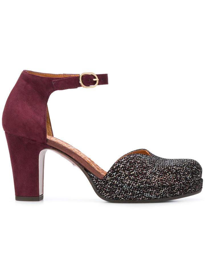 Chie Mihara Jumaho Platform Pumps - Pink & Purple