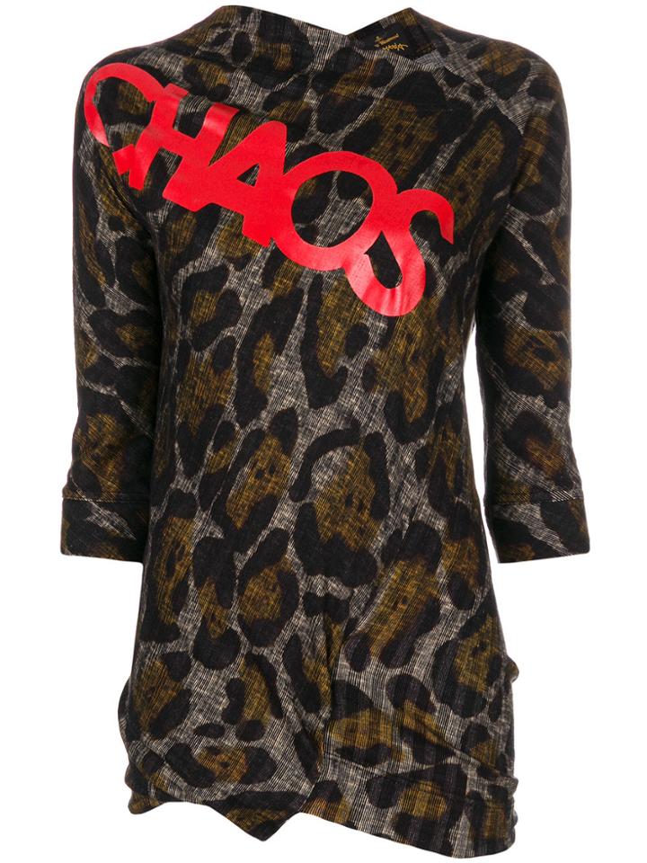 Vivienne Westwood Anglomania Accident Leopard Print Top - Multicolour