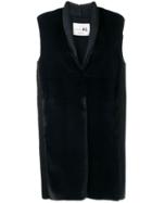 Manzoni 24 Long Fur Gilet - Blue