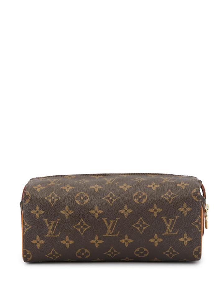 Louis Vuitton Pre-owned Trousse Patte Pression Cosmetic Pouch - Brown