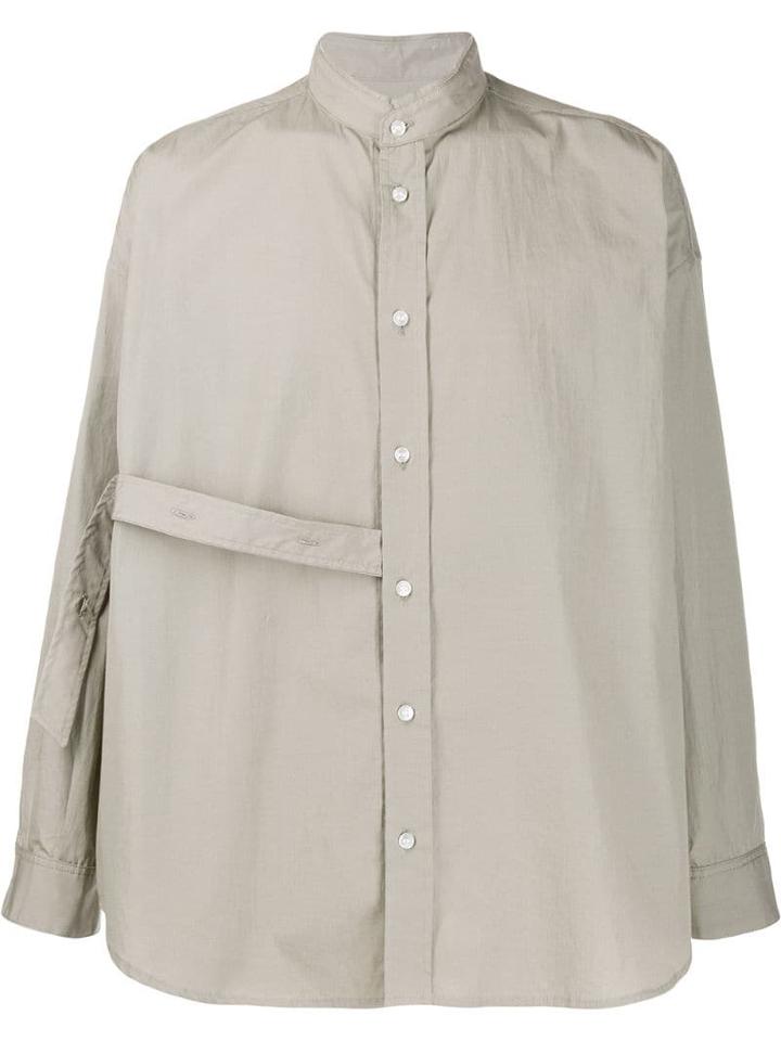 Damir Doma Loose-fit Strap Detail Shirt - Green