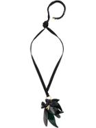 Marni Flower Statement Necklace - Black